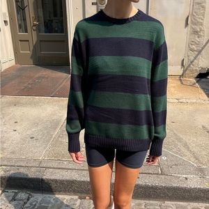 Brianna cotton thick stripe sweater
